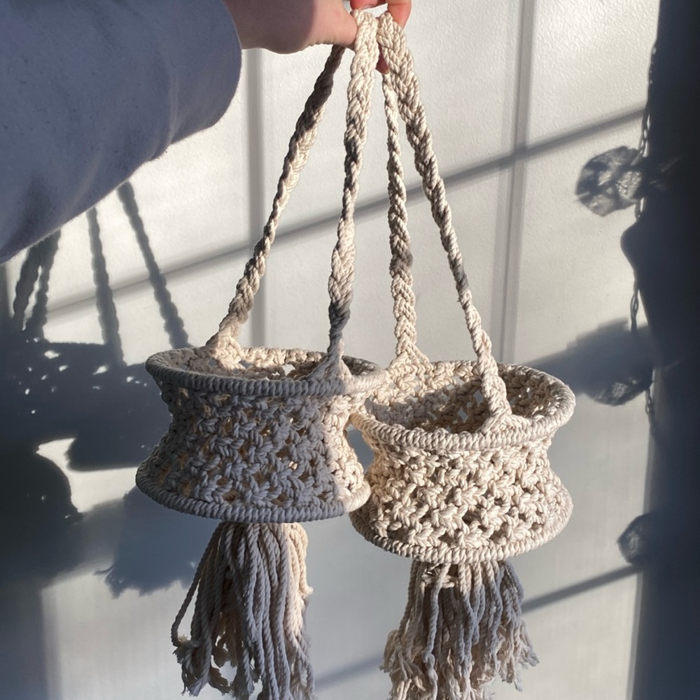 Macrame plant holders